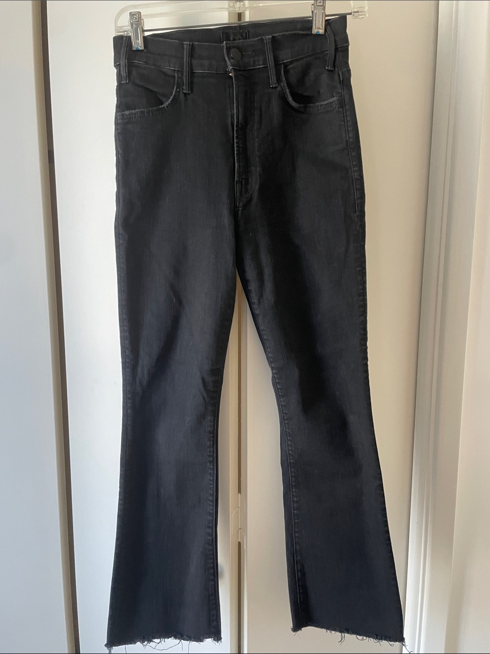 Lil MOTHER Black Raw Hem Jeans